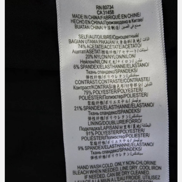 BCBG SLEEVELESS CREW NECK DRAPED MINI DRESS BLACK - Picture 6 of 6